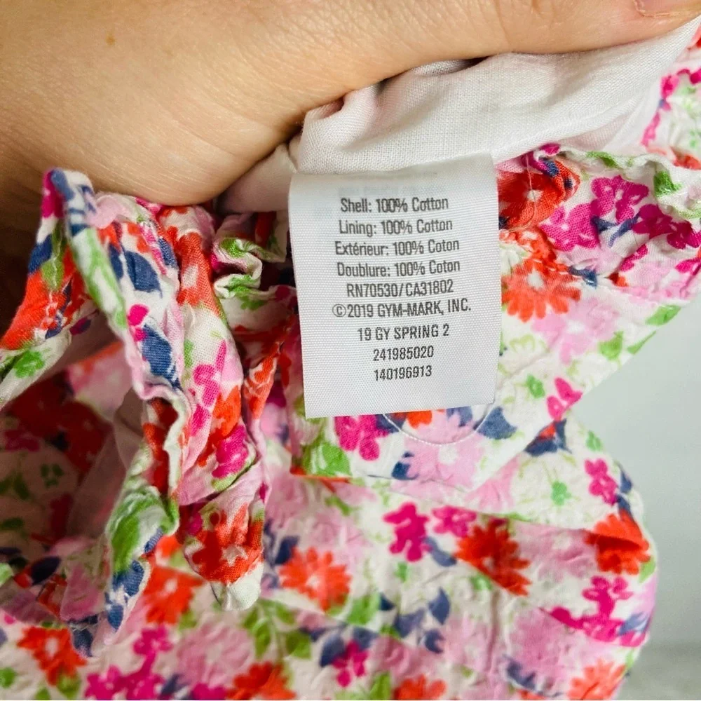 Gymboree colorful cotton Floral romper size 2T